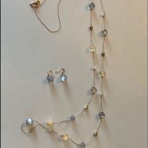 Earring and bracelet combo